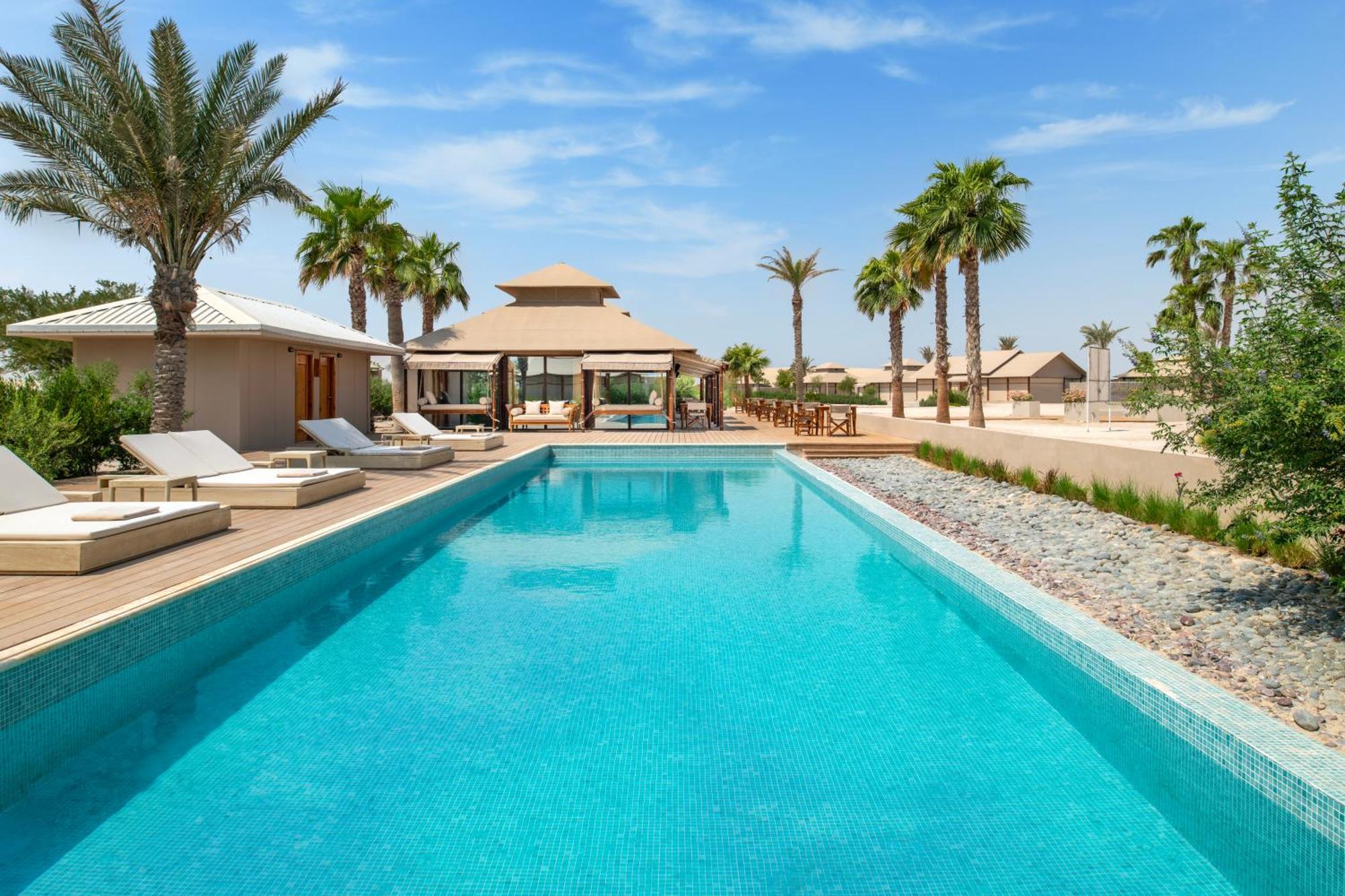 The Outpost Al Barari Camp Hotel Mesaieed Exterior photo