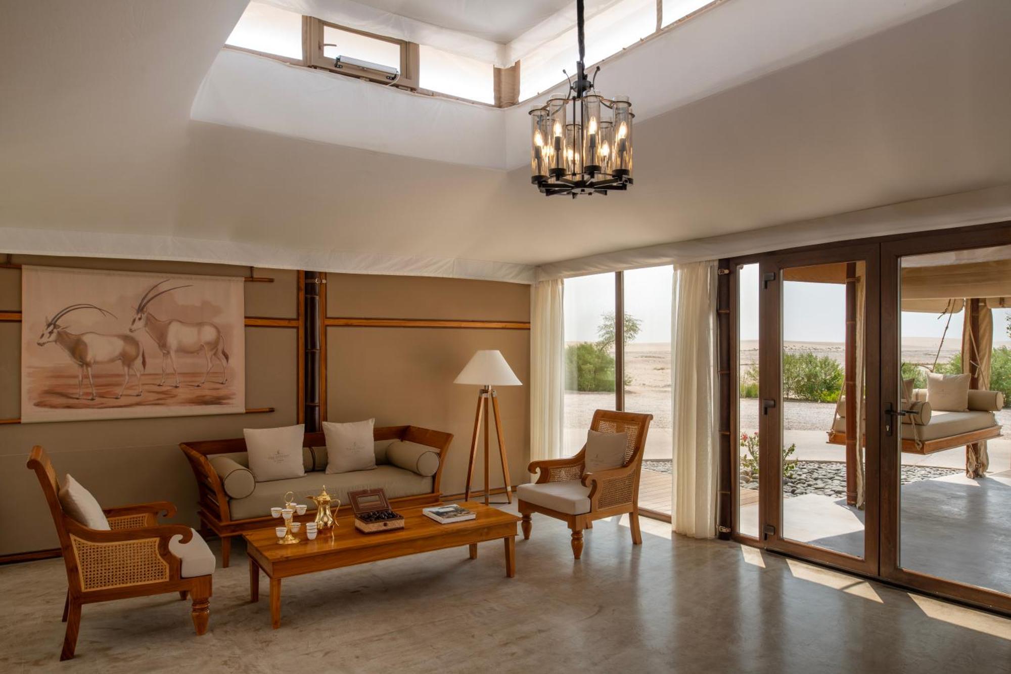 The Outpost Al Barari Camp Hotel Mesaieed Exterior photo